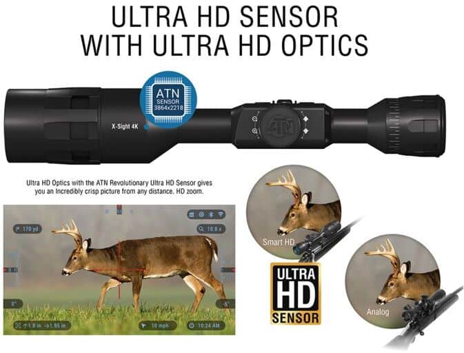 ATN X-Sight 4K Pro Edition 5-20x Smart HD Day Night Riflescope ultra hd